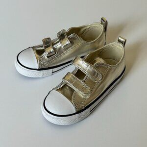 New Converse Kids' Chuck Taylor All Star 2v Low-top Sneaker In Light Gold sz 10